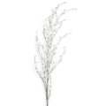 62 Inch Bamboo Spray with Pearls - Silver/White