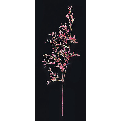 25.5 Inch Bamboo Branch- Red (Sold by Dozen)