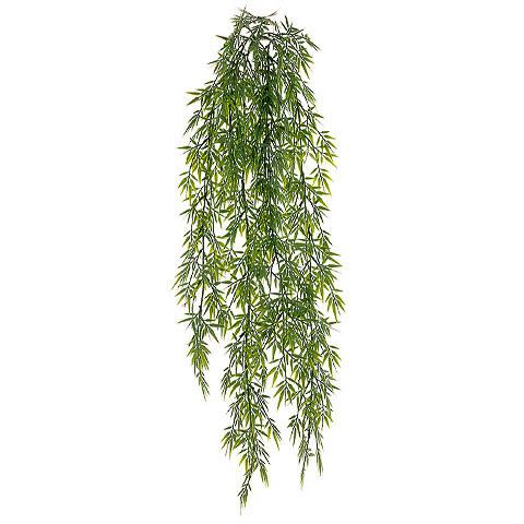 32 Inch Plastic Mini Bamboo Hanging Bush Frosted