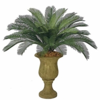 3 Foot Outdoor UV Protected Polyblend Cycas Palm, 36 Fronds