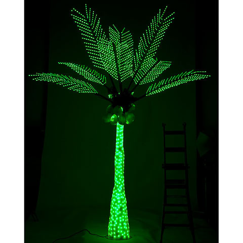 12 5 Foot Lighted Palm Tree With, Outdoor Lighted Fake Palm Trees